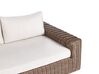 Conjunto de jardim modular 6 lugares em rattan sintético castanho PALERMO_927920