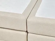 Lit boxspring avec rangement ARISTOCRAT Tissu Beige clair 180 x 200 cm_873783