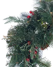 Wieniec świąteczny LED ELBRUS 60 cm Zielony_881161
