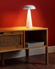 Wireless LED Table Lamp BOCONO with Dimmer Metal White_955093