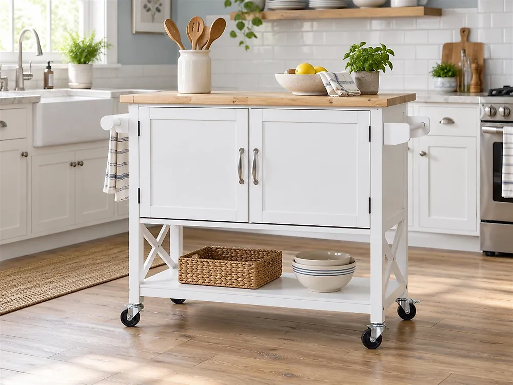 Kitchen Trolley MELE White_1178135