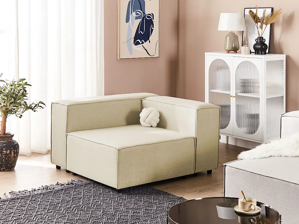 Sezione a 1 posto APRICA Lino sintetico Beige_1171969