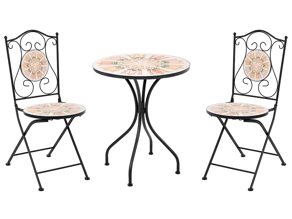 Set mobilier de grădină SETTALA Metal Multicolor_1155737