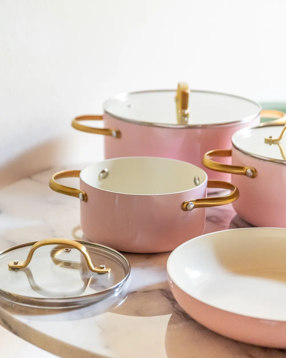 Piece Pan Set ELITE PRO Pastel Pink