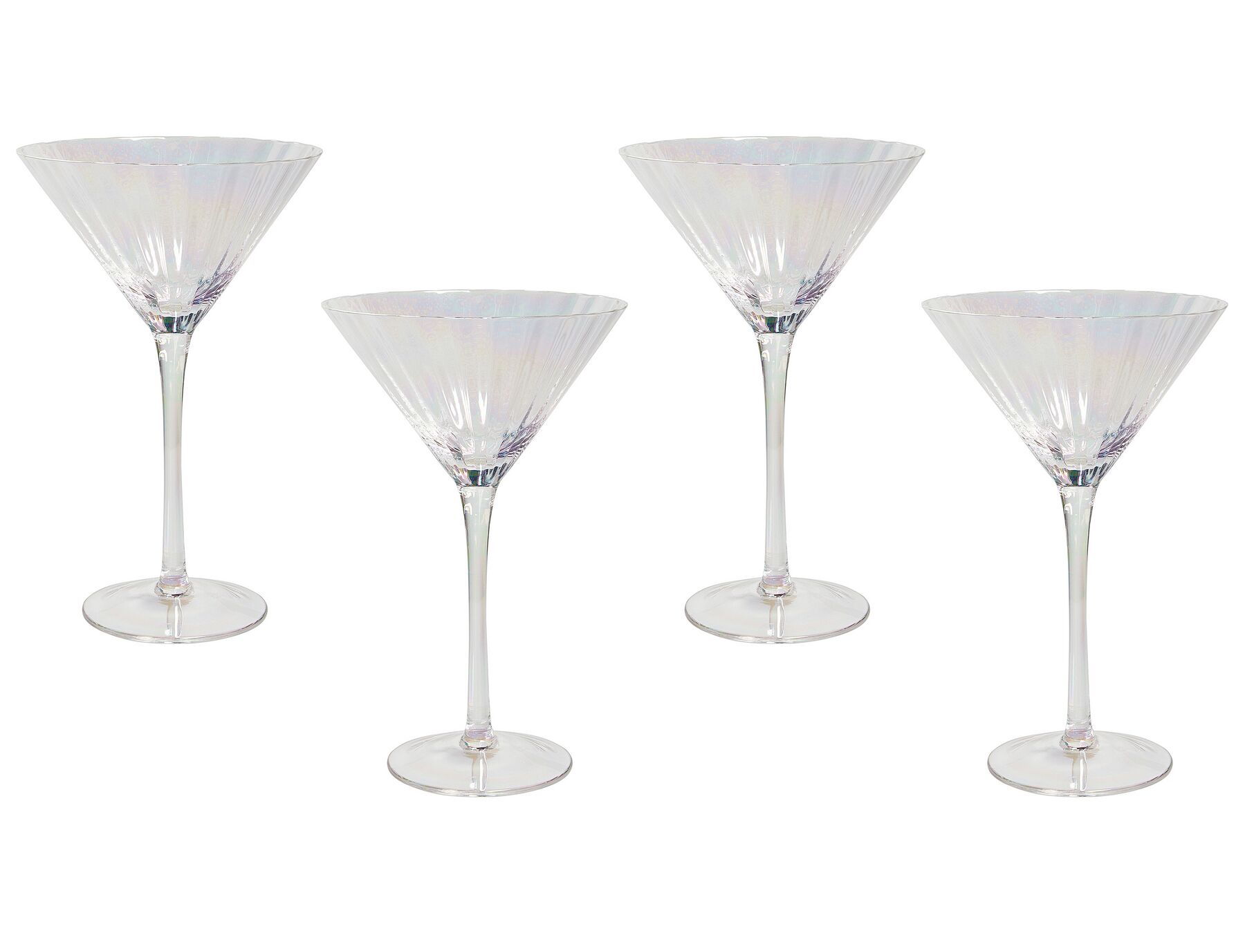 Set 4 coppe martini vetro trasparente 22 cl MORGANITE_912924