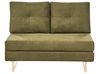 Sofa Bed 2 Seater JERSLEV Fabric Green