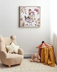 Canvas CASTRO 63 x 63 cm Animal Motif Multicolour_1184930