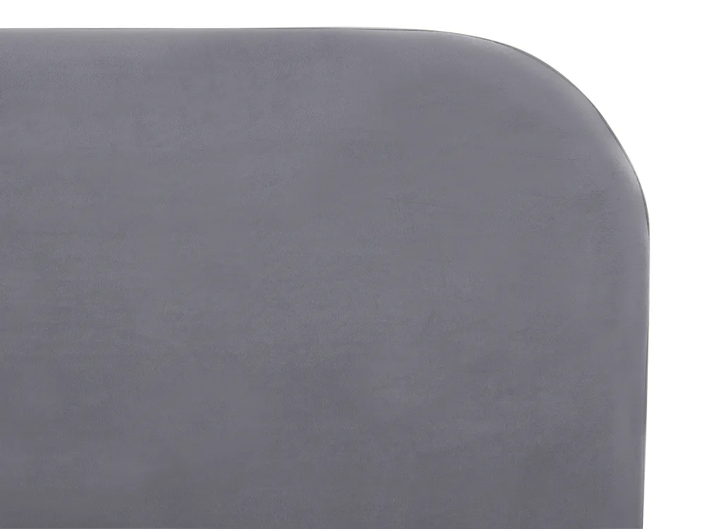 Bed Velvet FLAYAT 160 x 200 cm (EU King Size) Grey_767522