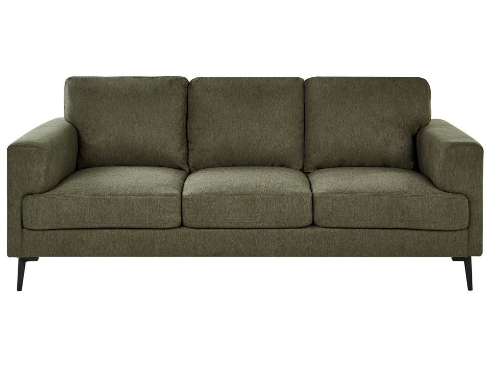 Sofa 3 Seater LOUSTO Fabric Green