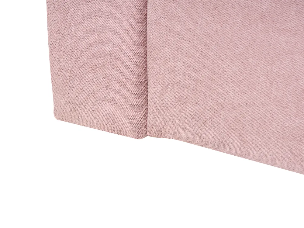 Daybed Fabric JACOU 90 x 200 cm (EU Single) with Storage Left Hand Pink_1091088