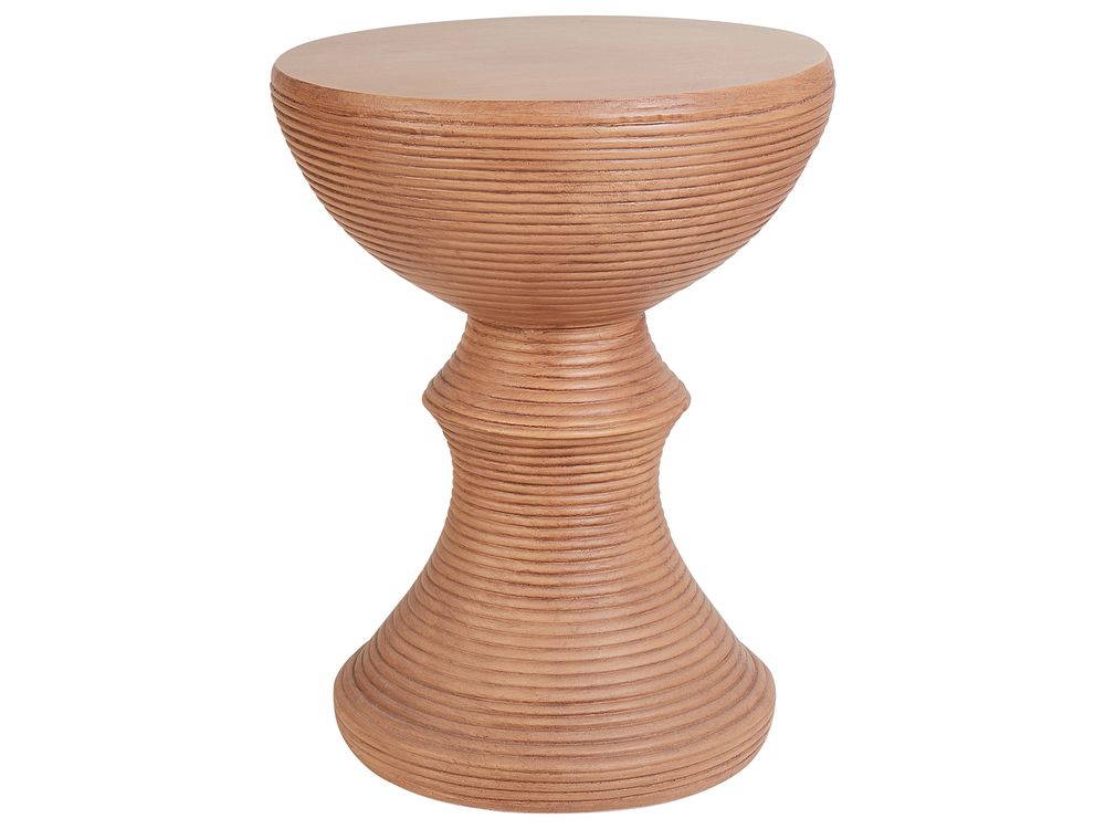 Stolik pomocniczy CALDARO 40 cm 40 cm Imitacja drewna Brązowy