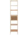 Bamboo Bathroom Shelving Unit Light Wood LEHI _927652