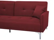 Sofa Bed 3 Seater LUCAN Fabric Dark Red_768315