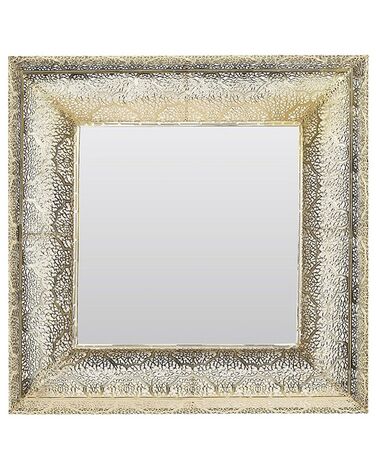 Espelho de parede dourado 60 x 60 cm PLERIN
