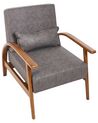 Fauteuil en similicuir marron foncé SKARA_927264