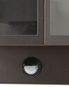 Outdoor LED Wall Light with Motion Sensor Brown FRUID_870443