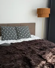 Couvre-lits DELICE 150 x 200 cm Marron_1155854