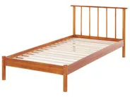 Bed Pine Wood BARRET 90 x 200 cm (EU Single) Brown_945888