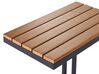 Garten Beistelltisch helles Holz/schwarz 35 x 60 x 59 cm MESSINA_932801