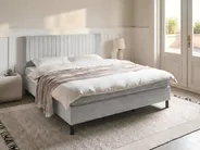 Divan Bed Fabric COUNTESS 180 x 200 cm (EU Super King) Light Grey_1054568