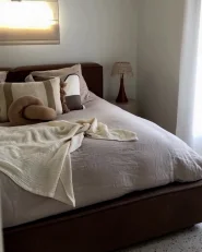 Wazon na kwiaty ALMIROS 51 cm Ceramika Jasnobrązowy_1063926