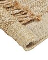 Teppich Jute sandbeige 160 x 230 cm geometrisches Muster Kurzflor ORTAOBA_847738