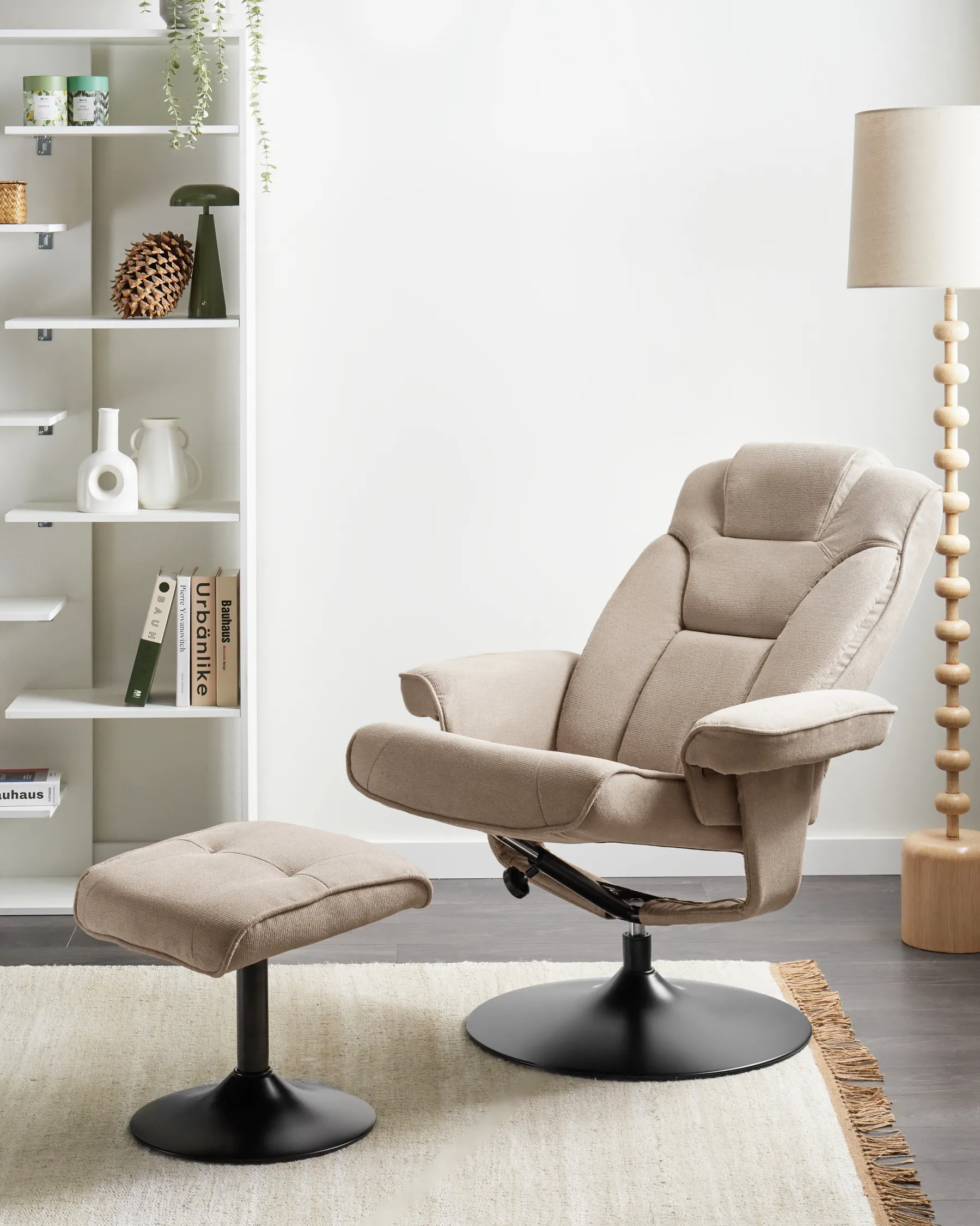 Recliner Chair NYKS Fabric Taupe_1006876