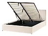 Ottoman Bed DREUX Velvet Light Beige 140 x 200 cm (EU Double)