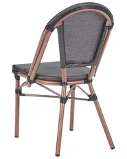 Set of 4 Garden Chairs RIFREDDO PE Rattan Grey_1062344
