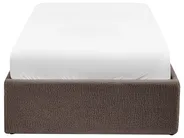 Postel s úložným prostorem bez čela DINAN Buklé Taupe 90 x 200 cm_1065116