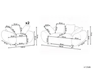 Set da salotto 4 posti RINGEL Tessuto Beige chiaro_1025521