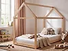 Cama infantil Casa Madera de pino TOSSE 90 x 200 cm Marrón claro