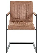 Konferenzstuhl 2er Set BRANDOL Kunstleder Braun_1176767