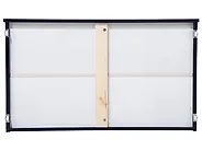 Set of 2 Bed Storage Drawers Pine Wood RUMILLY Navy Blue_702554