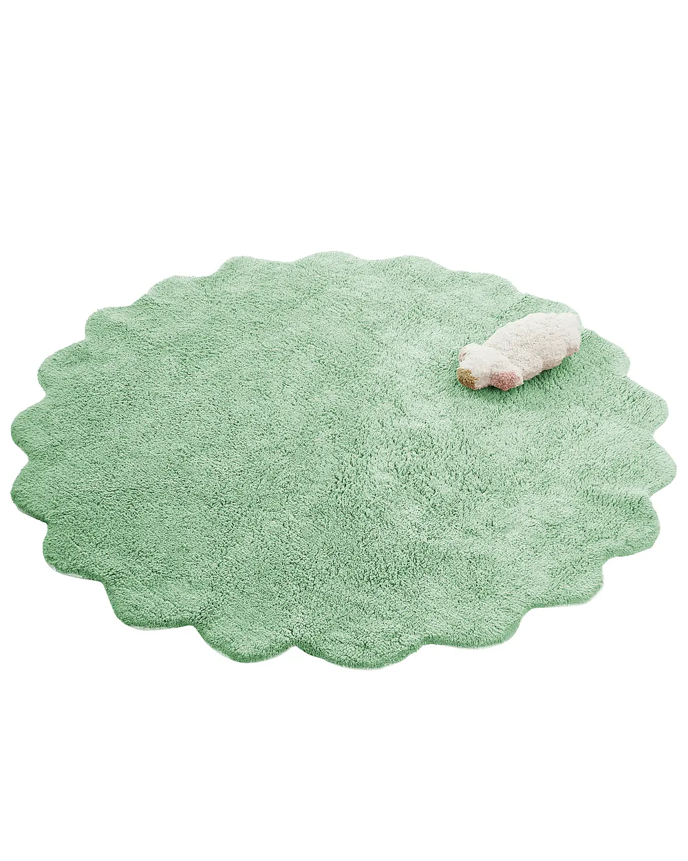Tappeto per bambini ANEGUNDI  Verde ø 120 cm Cotone con cuscino_1135029
