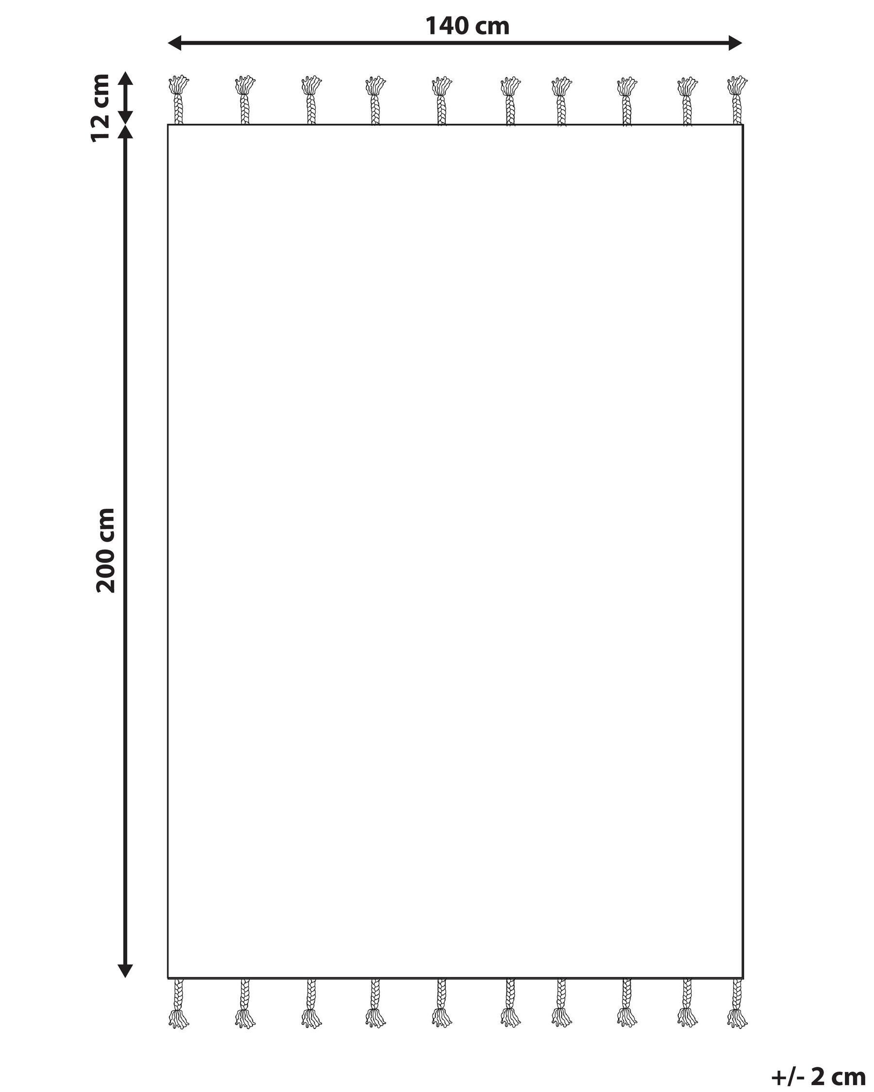 Cotton Area Rug 140 x 200 cm Beige and Black DOKUZ_839988 Cotton Area Rug 140 x 200 cm Beige and Black DOKUZ_839988