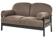 Sofa dla 2 osób PILARNE Brązowy_1159528