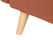 Divano letto 3 posti ASBY Tessuto Arancione_1079524