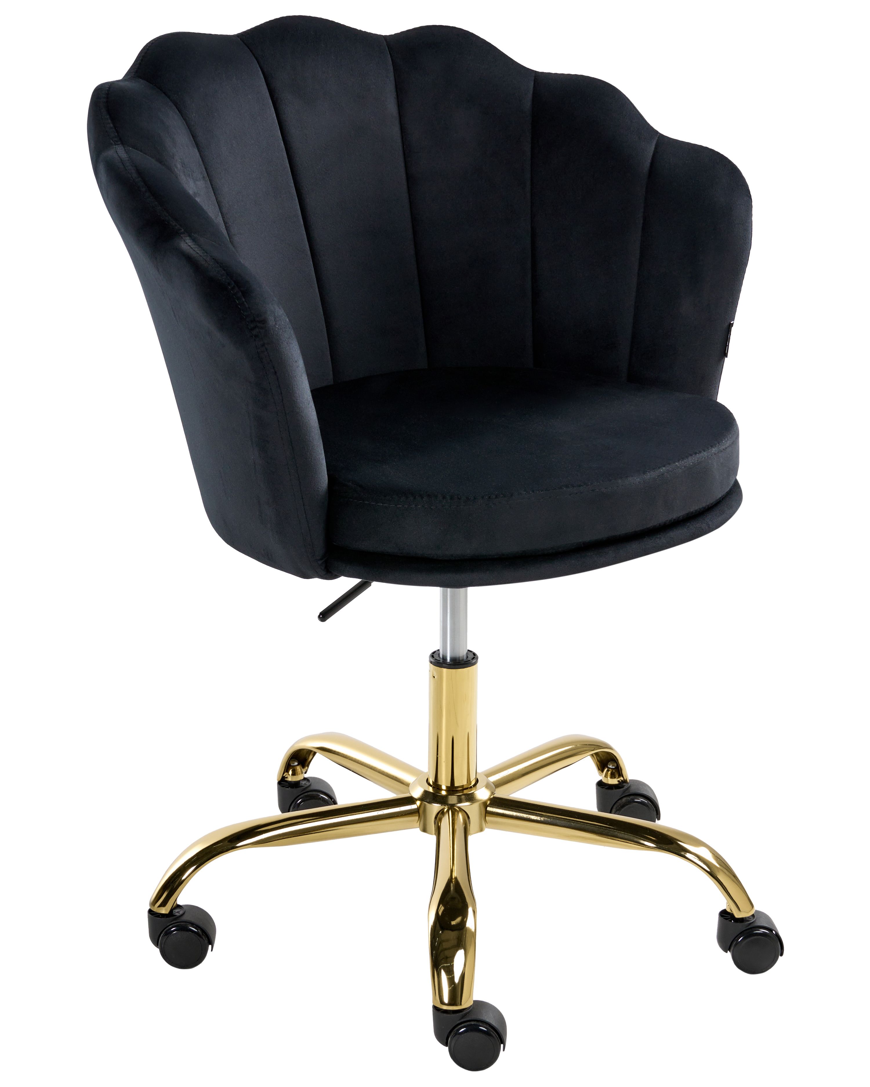 Desk Chair MONTICELLO Velvet Black
