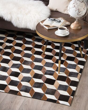 Cowhide Area Rug 160 x 230 cm Brown ALPKOY