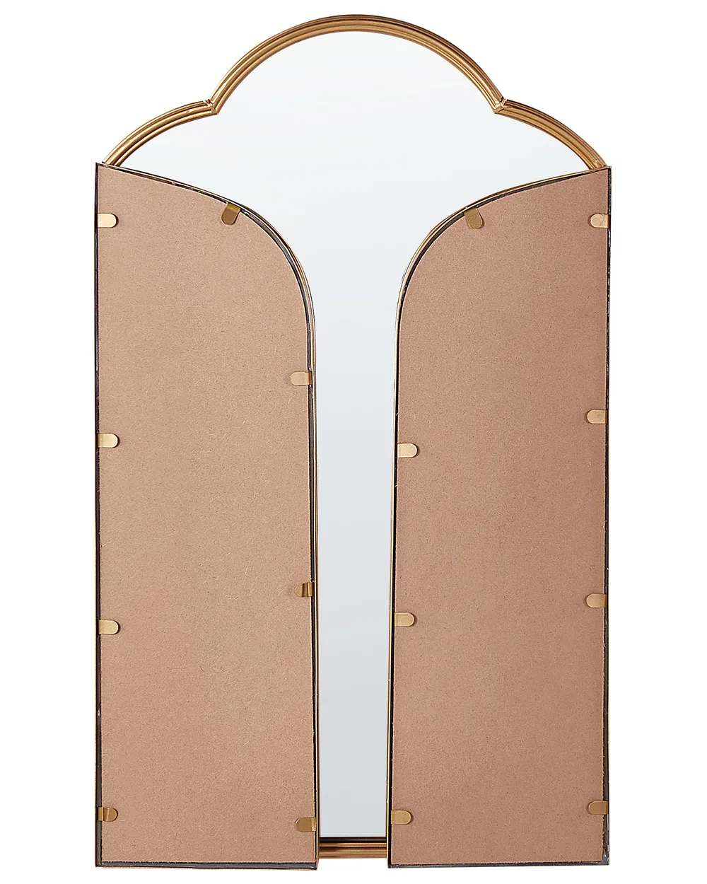 slim fit dress slacks Gold Ornate Arched Triple Dressing Table Mirror 80cm x 56cm  Melody Maison  Ltd