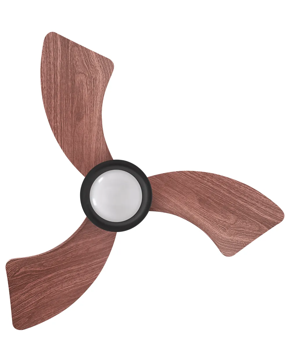 Ceiling Fan with Light HAINES with Remote LED Black_1133361