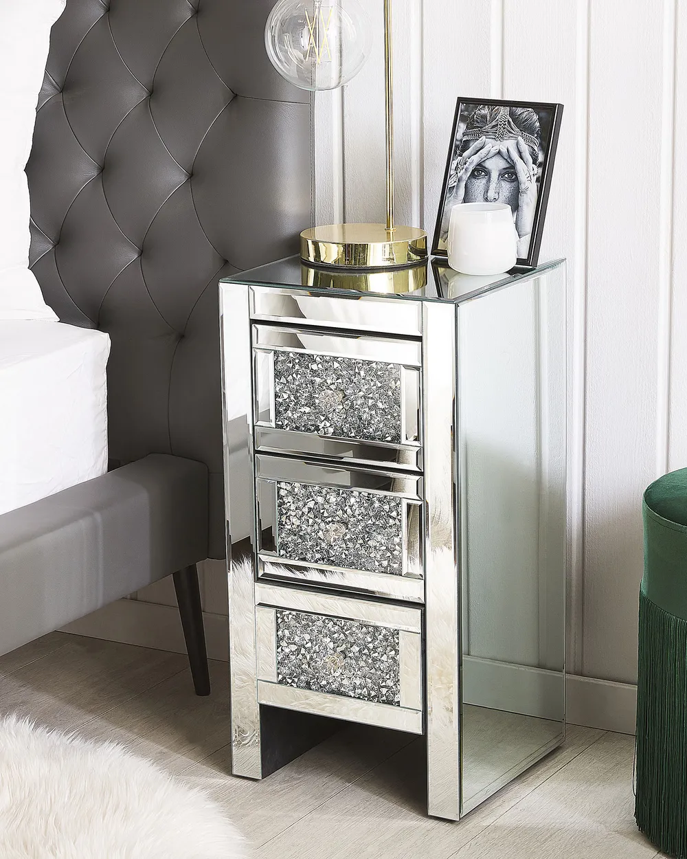 Tables de nuit miroir de Studio Glustin En vente sur