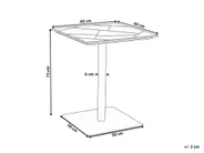 Stolik bistro STINTINO  60 cm 60 cm Metal Czarny_1179471