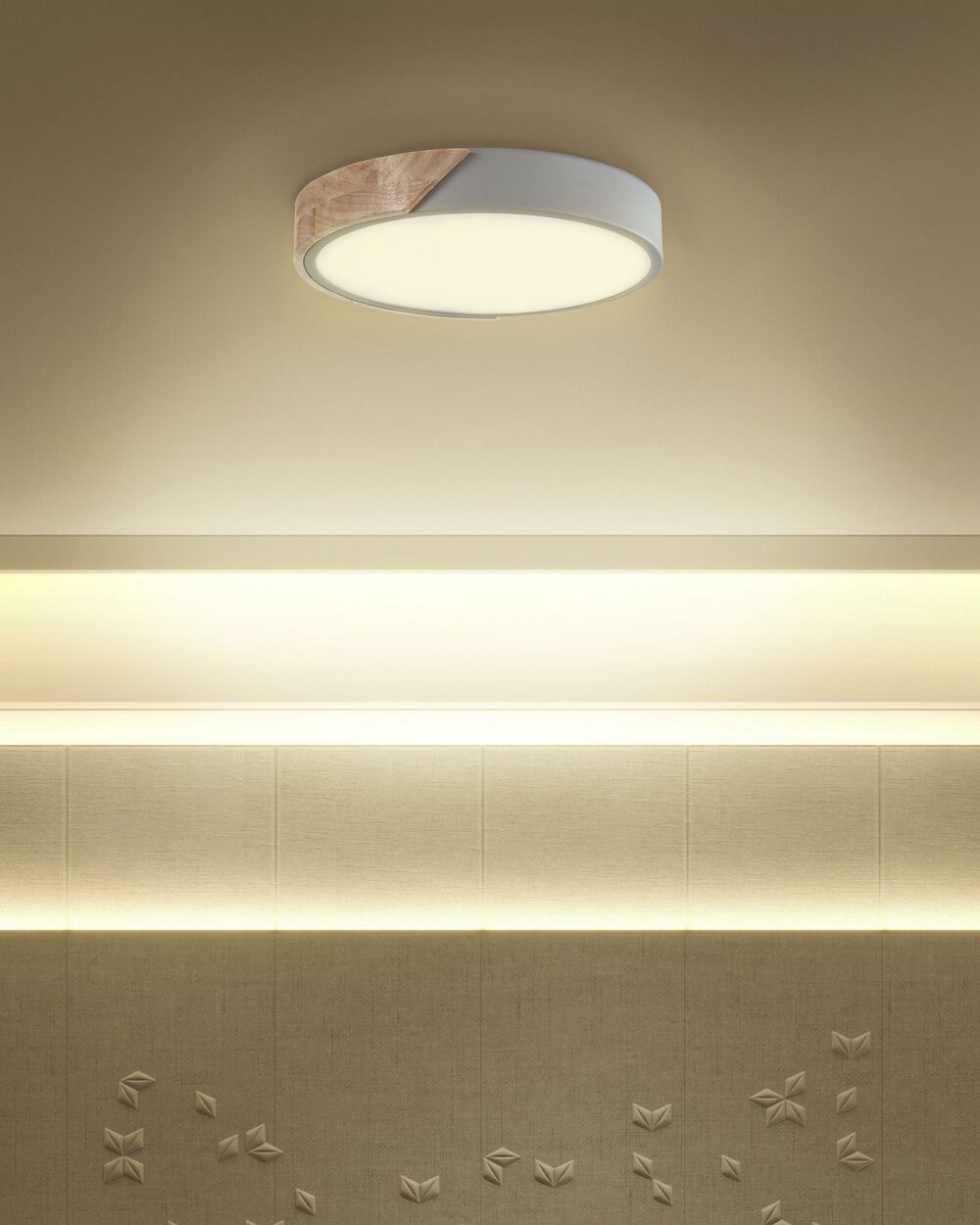 Lampadario a LED PATTANI Metallo Grigio