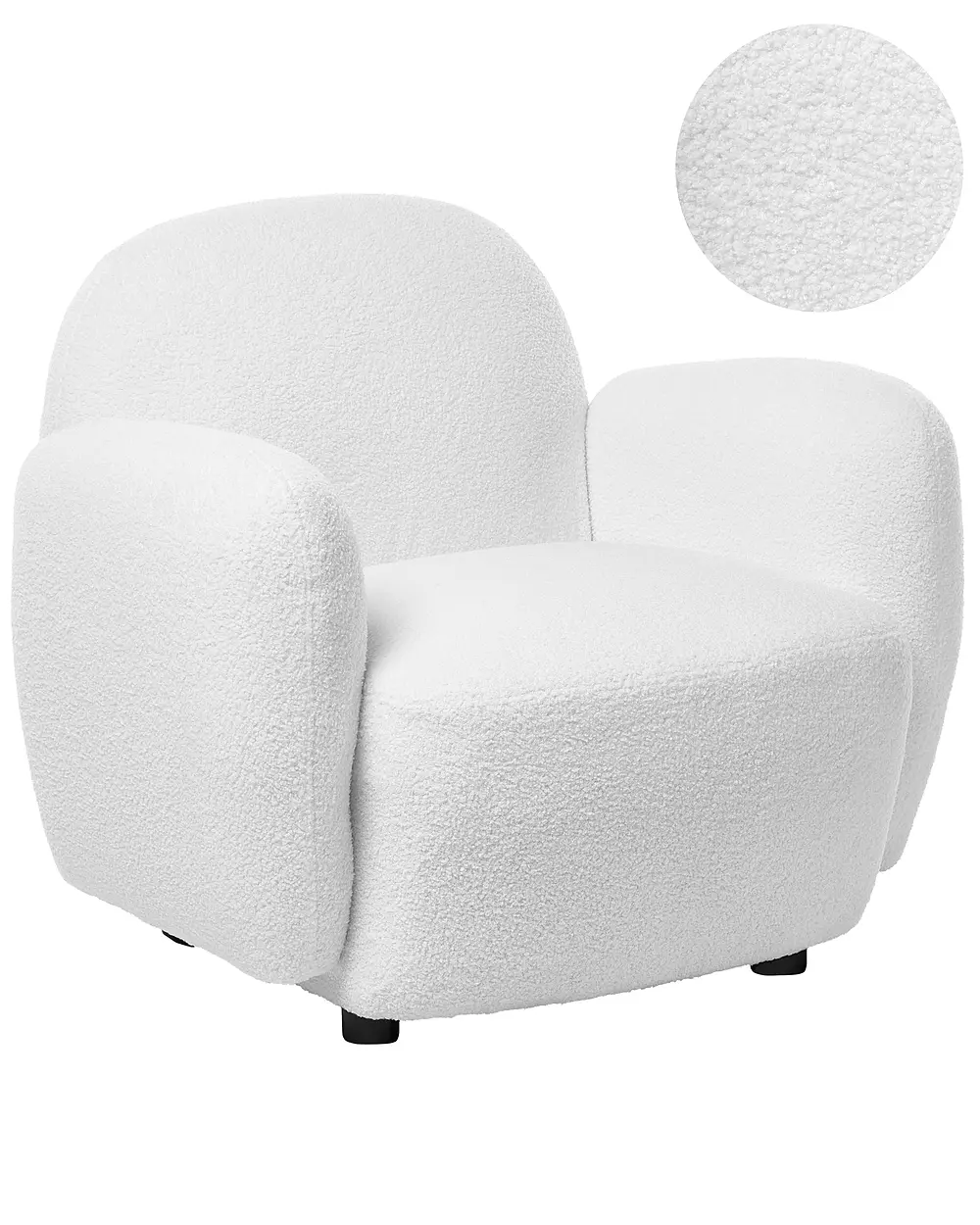 Armchair JULE Boucle Off-White