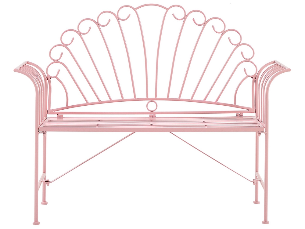 Pink metal bench outlet