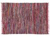 Tappeto multicolore in cotone con fronde 140 x 200 cm DANCA_849405