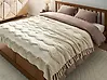 Kuscheldecke KHARI Baumwolle 150 x 200 cm Hellbeige