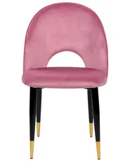 Set of 2 Dining Chairs MAGALIA Velvet Pink_1043545